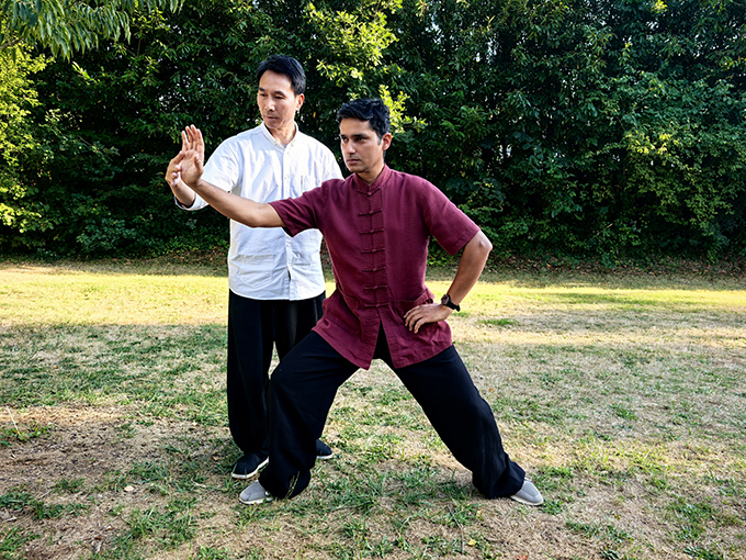 Ravi Godara et Maître Chen Bing